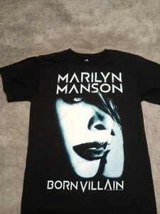 Marilyn Manson Born Villain Graphic Shirt 2012 Hey Cruel World Tour SM (L118) - Picture 1 of 8