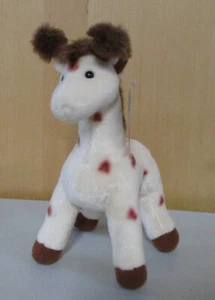 Vintage Gund kleine Giraffe stehend Plüsch creme braun süß selten 7 Zoll Wild Ones Neu mit Etikett - Bild 1 von 15