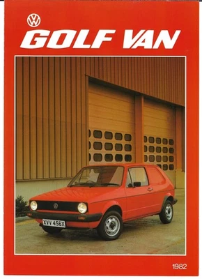 Volkswagen Golf Van Mk1 1981-1982 UK Market Foldout Sales Brochure 1.1 & 1.6D Foto 1 de 2