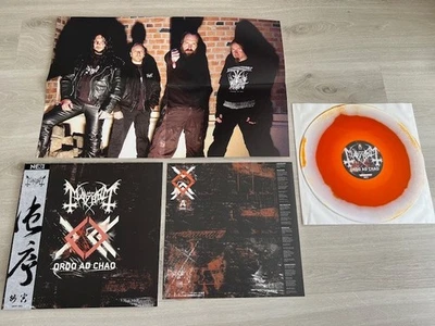 MAYHEM - ORDO AD CHAO ORG LIM. LP (ORANGE/WHITE SWIRLED) 2022 + POSTER - Bild 1 von 4