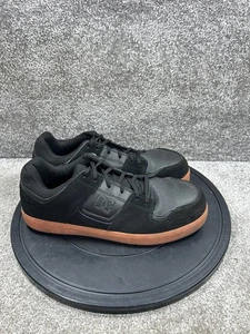 DC Shoes Mens Size 12 M Cure Steel Toe Work Black Gum Leather Slip Resistant - Picture 1 of 8