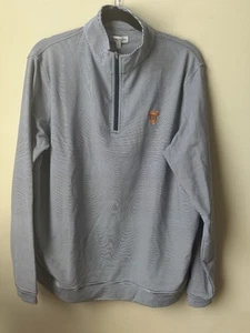 Peter Millar Men’s 1/4 Zip Striped Pullover University of Tennessee Logo Size L - Picture 1 of 7