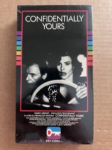 Confidentially Yours (1983) VHS New Sealed Key Video Watermarks Truffaut - Bild 1 von 4