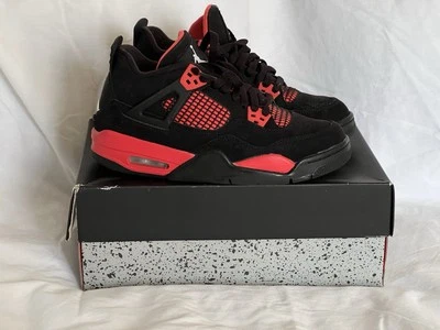 Air Jordan 4 Retro Red Thunder (GS) 7Y - Image 1 of 4