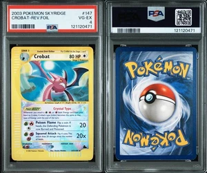 PSA4 Crobat Reverse Holo #147 Skyridge 2003 Pokémon Card - Picture 1 of 5
