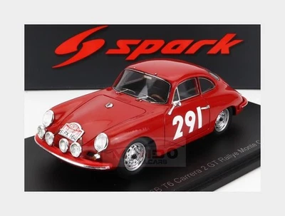1:43 SPARK Porsche 356B T6 Carrera 2 Gt #291 Rally Montecarlo 1963 Walter S6143 - Photo 1/2