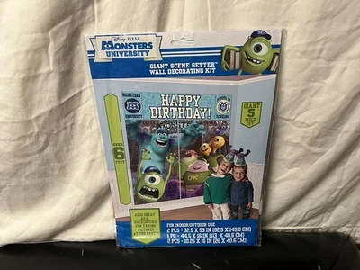 MONSTERS UNIVERSITY  Birthday Giant Scene SetterWall Decorating Kit - Image 1 of 3