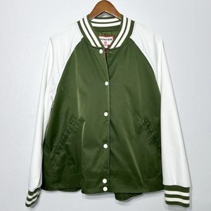 Hunter x Target Varsity Swing Jacke Damen X-Large olivgrün Collab Druckknopf neu mit Etikett - Bild 1 von 14
