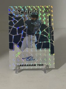 Abraham Toro 2021 Panini Mosaic Scripts Auto  SCR-AT AUTO  SHIPS SAME DAY B625 - Picture 1 of 6