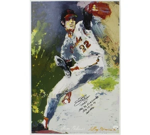 Jim Palmer Signed Baltimore Orioles Unframed Leyroy Neiman Print with Stat Insc - Picture 1 of 3