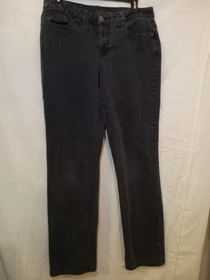 Faded Glory Women's Stretch Denim Jeans (Size 12A) Color: Black Denim - Image 1 of 4