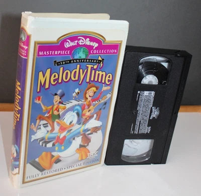 Walt Disney Masterpiece Collection Melody Time 50th Anniversary VHS Movie 14070 - Image 1 of 4