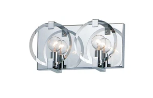 Maxim 21292CL Looking Glass 2 Light 12"W Bathroom Vanity Light - Chrome - Picture 1 of 8