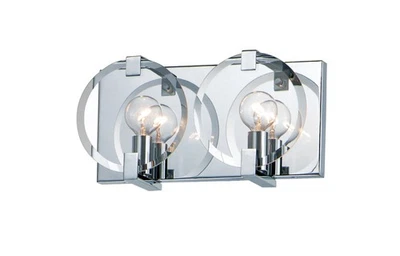Maxim 21292CL Looking Glass 2 Light 12"W Bathroom Vanity Light - Chrome - Image 1 of 4