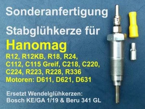 Umbausatz auf Schnell-Glühkerzen Hanomag R12, R12KB, R18, R24, ....... - Bild 1 von 6