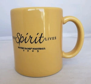 Notre Dame Football Coffee Mug 2005 The Spirit Lives Cup Fighting Irish Souvenir - Picture 1 of 5