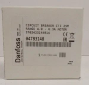 DANFOSS 047B3148 MANUELLER MOTORSTARTER, 4.0-6.3, HUTSCHIENE MT, NEU - Bild 1 von 7