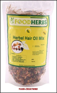 Foodherbs Herbal Hair Oil Mix (Make your own natural hair oil) (18 vital herbs) - Picture 1 of 3