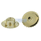 14k Yellow Gold Round Stud Earring Mounting Setting Screw Back Post 4 Prong