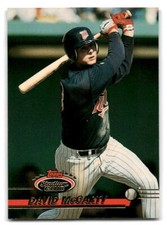 David McCarty 1993 Stadium Club #569 Minnesota Twins BASEBALL