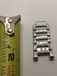 Michael Kors Watch Parts Partial Band Links Silver Tone No Clasp 16/18mm GY122 - Picture 1 of 1