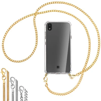 Collana (Catena in metallo) per LG K20 (2019) Cover protettiva Custodia  cordino - Immagine 1 di 4
