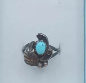 Vintage Sleeping Beauty Turquoise Ring, Size 7 - Picture 1 of 4