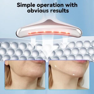 7- in -1 Neck and Face Massager Face Sculpting Tool for Skin Care with Vibration - Picture 1 of 8