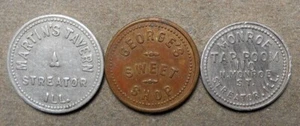 C456 3-Streator Ill.: Monroe Tap Room - 5c + Martin’s Tavern - 5c + George’s Swe - Bild 1 von 2