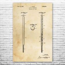 Medical Thermometer Patent Poster Print 12 SIZES Med Student Nurse Gift