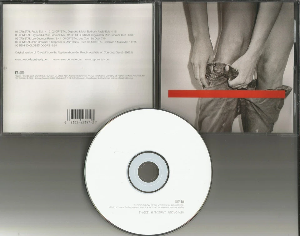 NEW ORDER w/ JOHN DIGWEED Crystal 9TRX REMIXES & UNRELEASED Limitd USA CD Single Foto 1 de 1