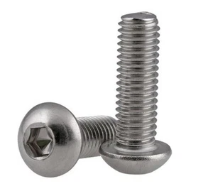 M8*1,25*10-120 Edelstahl 304 Halbrunde Pfanne Sechskantsteckschlüssel Knopfkopfschrauben - Bild 1 von 7