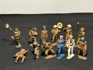 Vintage BARCLAY MANOIL 1930s Lead WWI Army Soldiers/Sailors 12 Different Poses - Picture 1 of 19