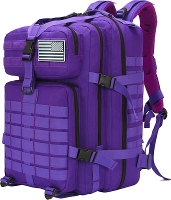 45L Military Tactical Backpack Large Army Men 3 Day Assault Pack Molle Rucksacks - Image 1 of 4