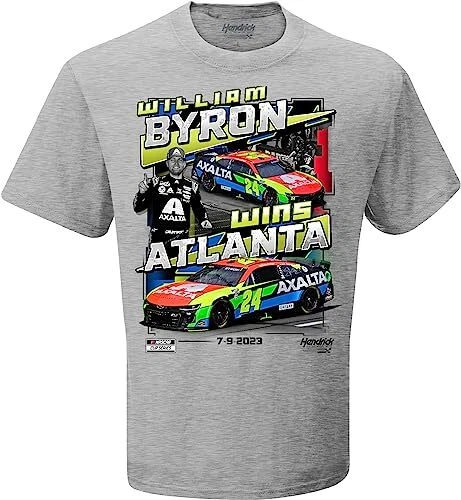 Camiseta William Byron #24 NASCAR 2023 Quaker State 400 at Atlanta 7.9.2023 Win Foto 1 de 1