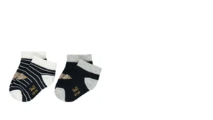 Steiff Zapatillas/Calcetines En Doble, Azul Oscuro Y Anillado gr.27/30-31/34 - Picture 1 of 1