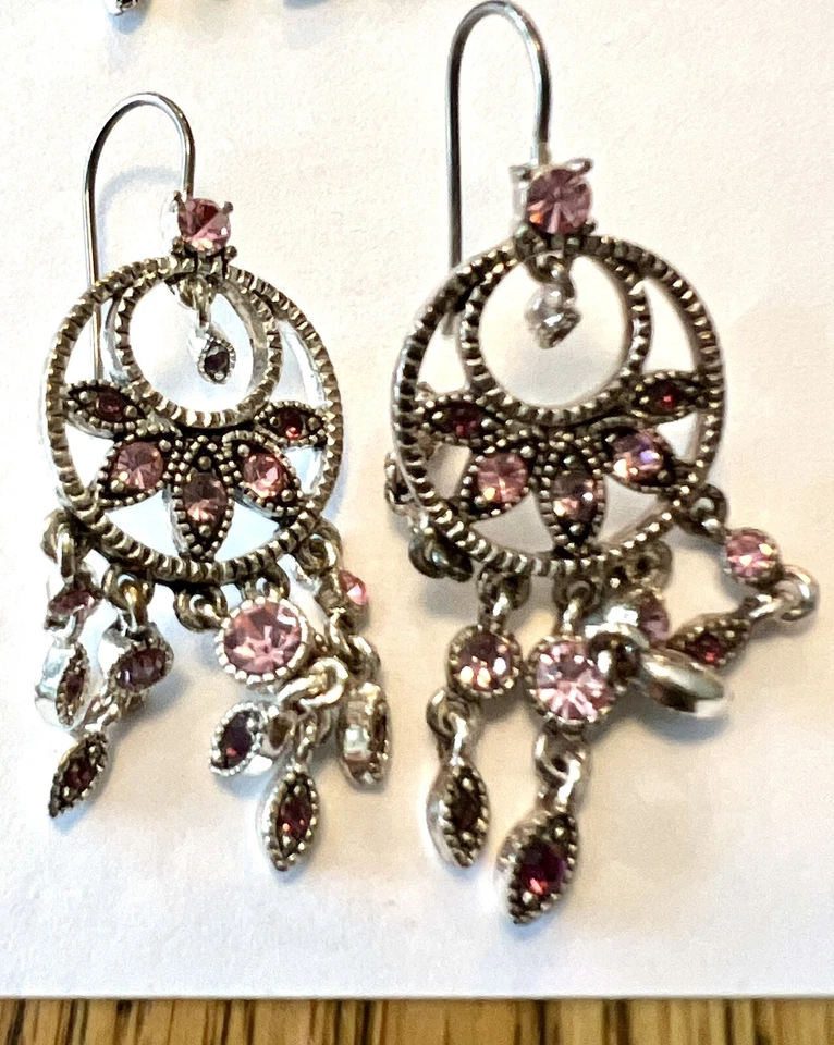 Pendientes araña marca 1928 rosas años 90 😍 Hermosos Foto 1 de 1