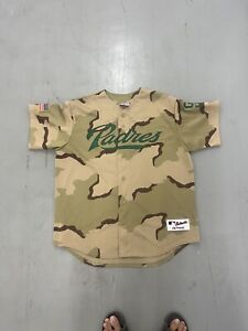 Majestic On Field Authentic San Diego Padres Desert Camo Jersey Size XL Baseball