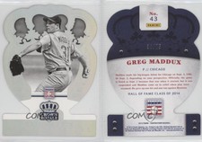 2015 Panini Cooperstown HOF Crown Royale Silver /75 Greg Maddux #43 HOF