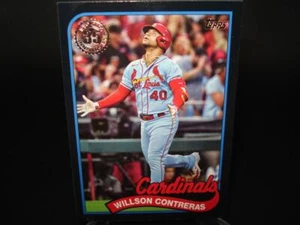 2024 Topps Update Baseball 1989 Black Parallel WILLSON CONTRERAS 295/299 - Picture 1 of 1