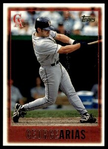 1997 Topps Baseball Card George Arias ertreret California Angels #306