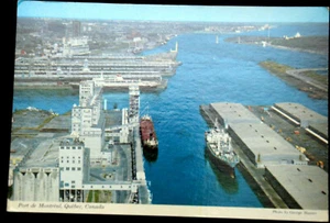 56313 Ak Port De Montreal Quebec Canada Panoramic Views With Ships Vue Aerinne - Bild 1 von 2