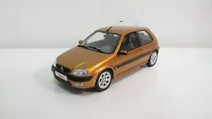 1:18 OTTOMOBILE 2000 CITROEN SAXO VTS ORANGE OT893 RESIN CARS - Picture 1 of 8