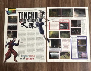 Tenchu Stealth Assassins Spanish Magazine Article Game Preview Ad PlayStation - Picture 1 of 2