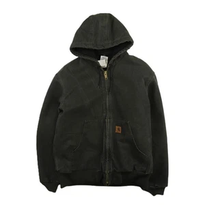 Vintage Carhartt Canvas Active Bomber Work Jacket Size Large J130 MOS - Picture 1 of 5