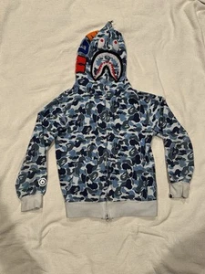 (A Bathing Ape) Bape Hoodie Camo Shark Full Zip Hoodie Small - Picture 1 of 9