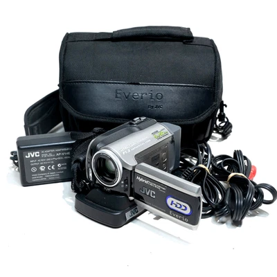 JVC GZ-MG275 40GB HDD Digital Video Camera Camcorder 10x Zoom + Dock - Tested! - Image 1 of 4