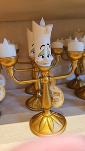 Disney Parks Lumiere Candeliere Illuminazione 11" Statuina La Bella e la Bestia NUOVO - Foto 1 di 1