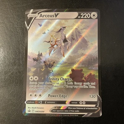 Pokémon TCG Arceus V SWSH204 SWSH: Sword & Shield Promo Cards Holo NM - Image 1 of 2
