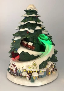 Avon 2007 beleuchteter Weihnachtsbaum mit beweglichem Zug, Lichter animiert/ohne Musik - Bild 1 von 18